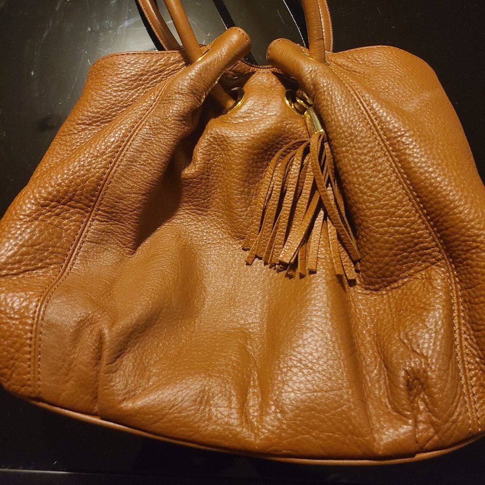 Cognac handbag